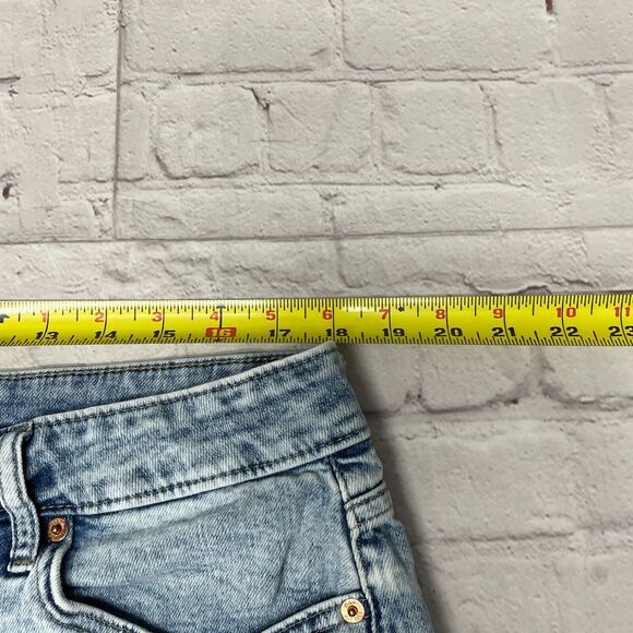 GAP Women 5" Short Cut Off Jean Shorts Size 14 Blue Denim M253 -10 - Picture 4 of 16
